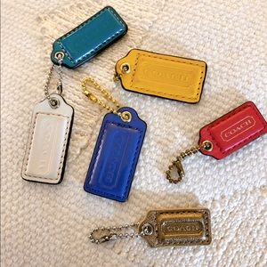 Coach leather tags